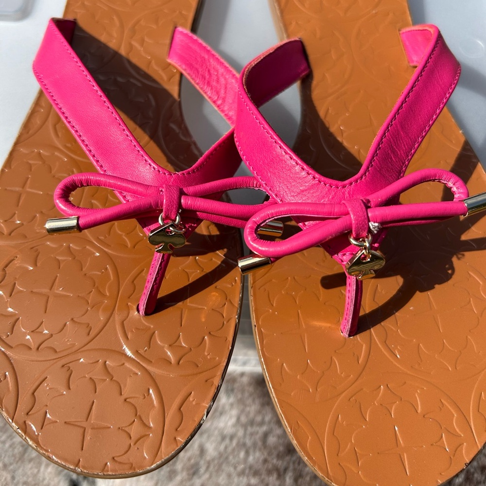 Kate Spade Charles Flat Sandal Deep Pink Size 7 1/2